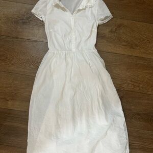 Reformation Ula white midi dress women’s size 4